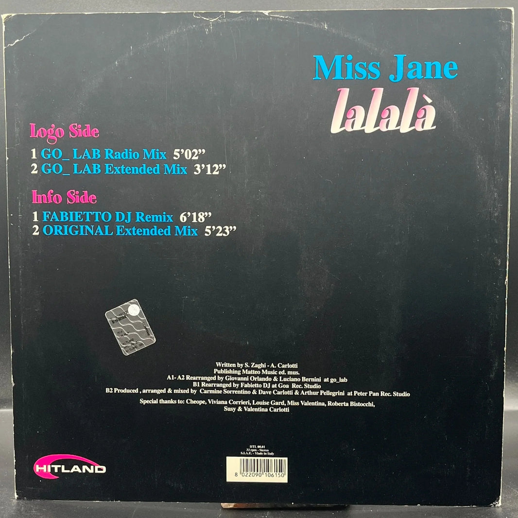 Miss Jane - LaLaLa (Single)