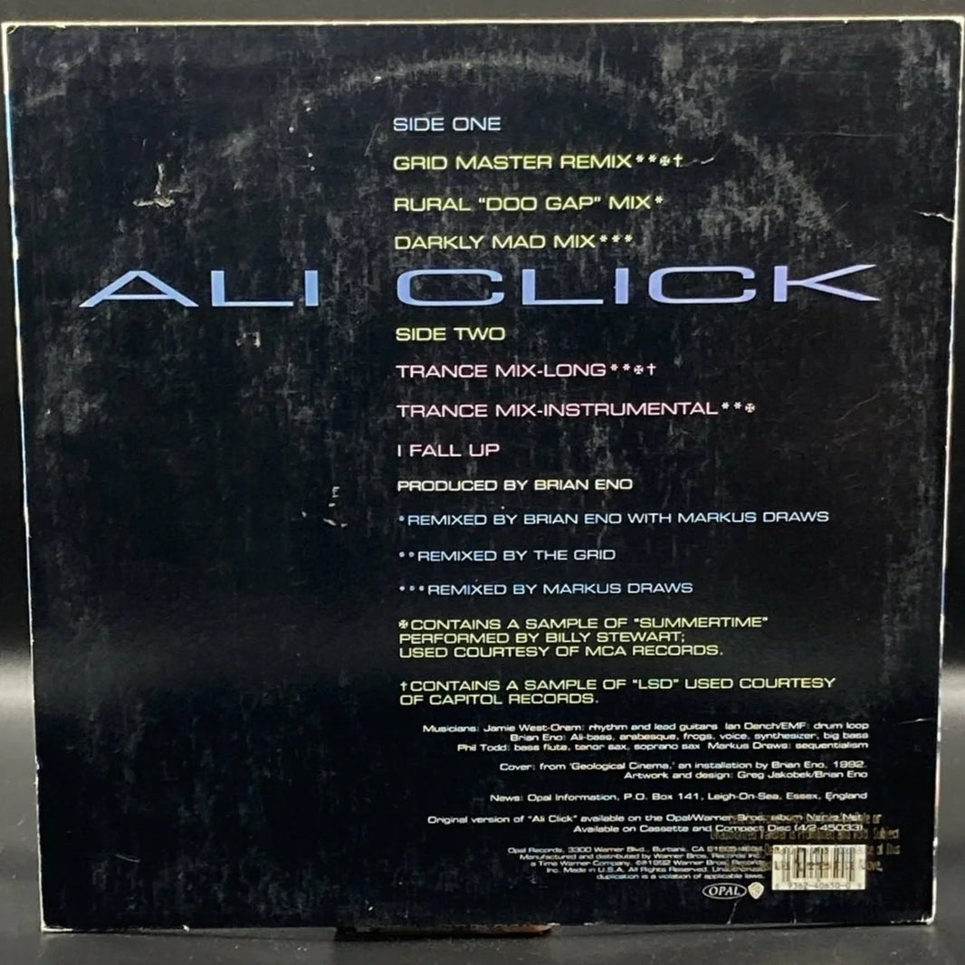 Brian Eno - Ali Click (Single)