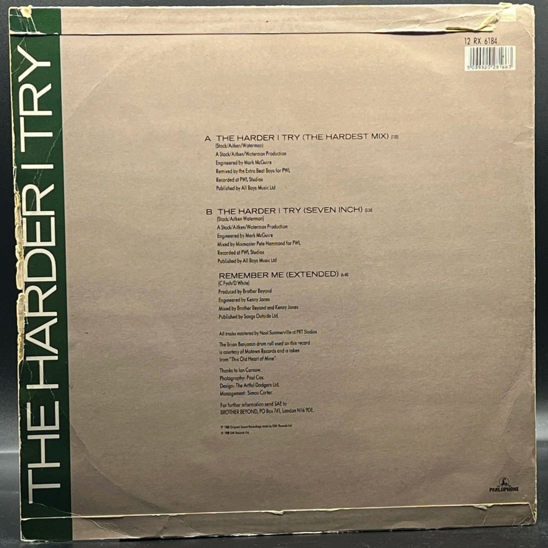 Brother Beyond. -The Harder I Try (Remix Single)