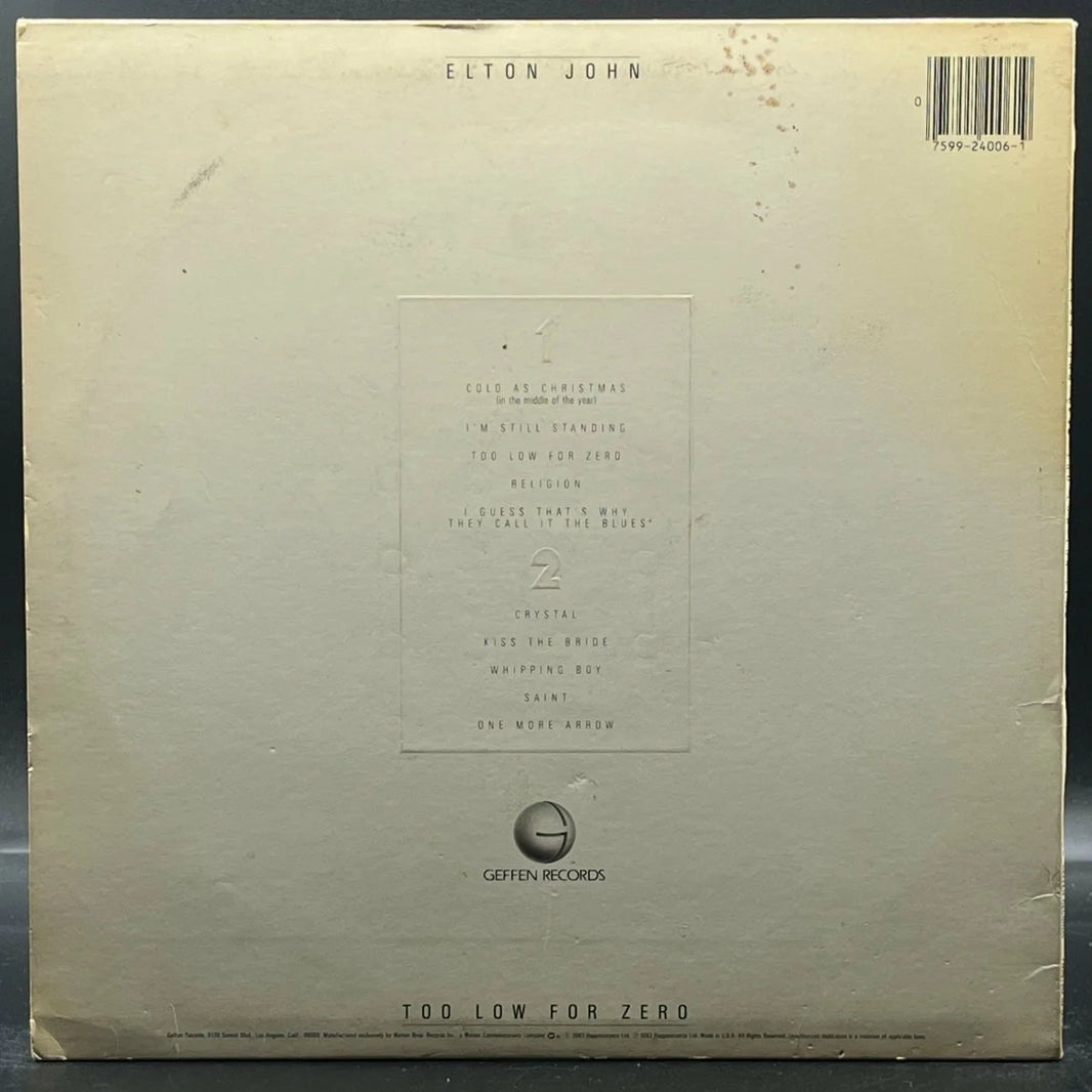 Elton John - Too Low For Zero