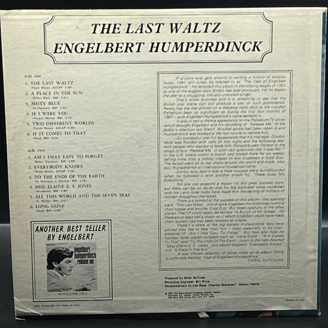 Engelbert Humperdinck - The Last Waltz