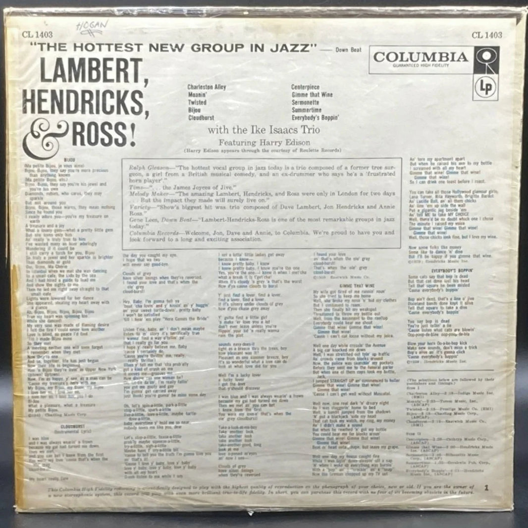 Lambert, Hendricks & Ross - The Hottest New Group in Jazz