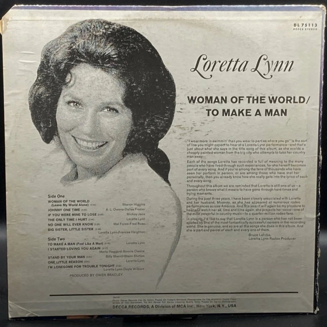 Loretta Lynn - Woman Of The World/To Make A Man