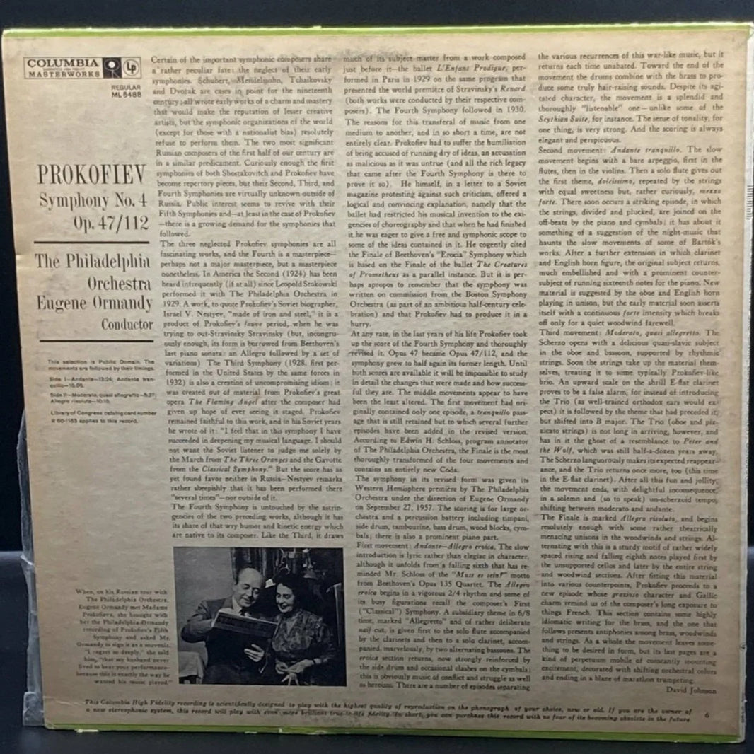 Prokofiev (London Symphony Orchestra, Ormandy) - Symphony No. 4 Op. 47/122
