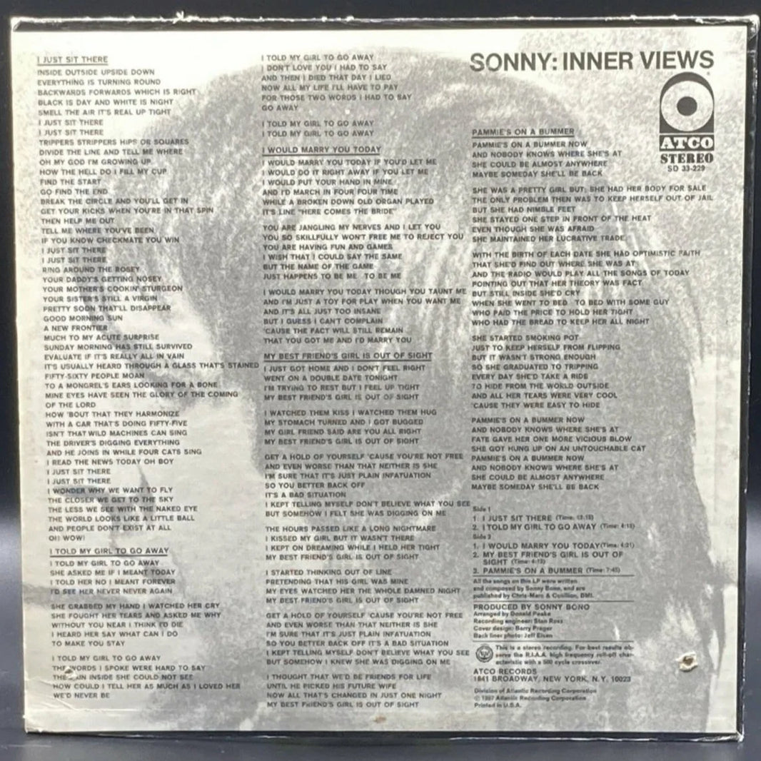 Sonny Bono - Inner Views