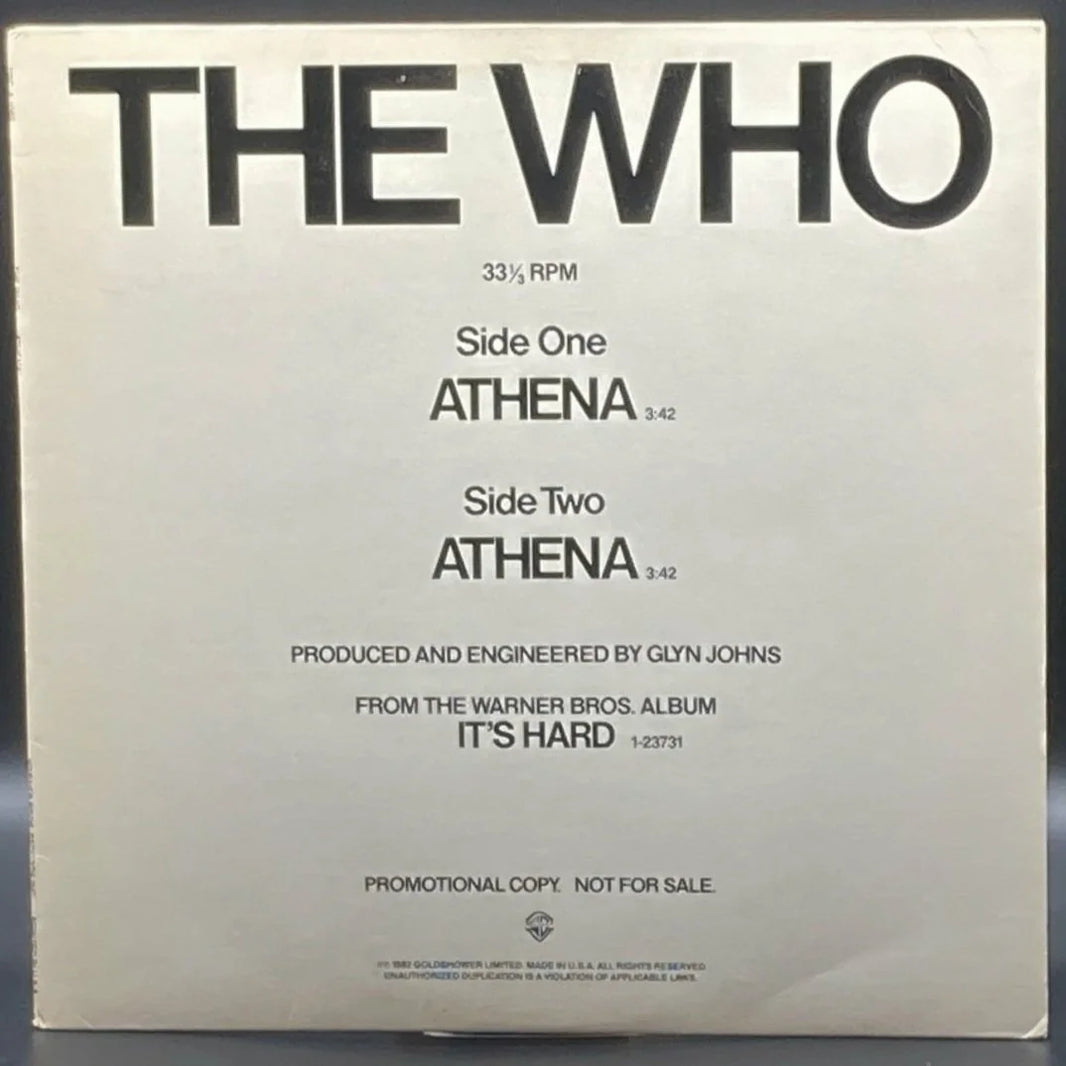 The Who - Athena (Promo Single)