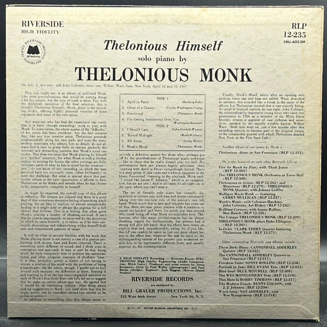 Thelonious Monk - Thelonious Himself