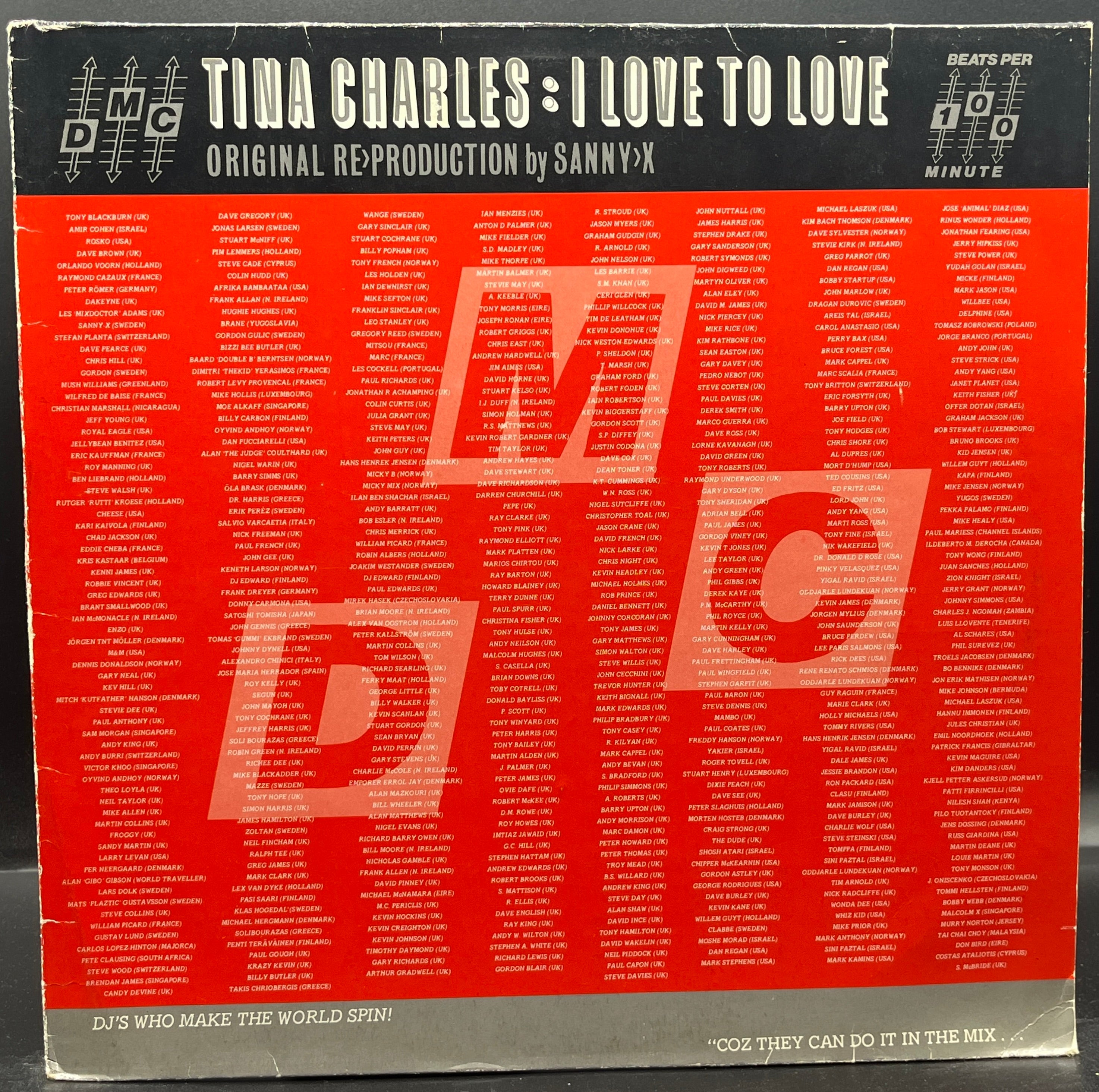 Tina Charles - I Love To Love (Original Re>Production By Sanny-X Single)