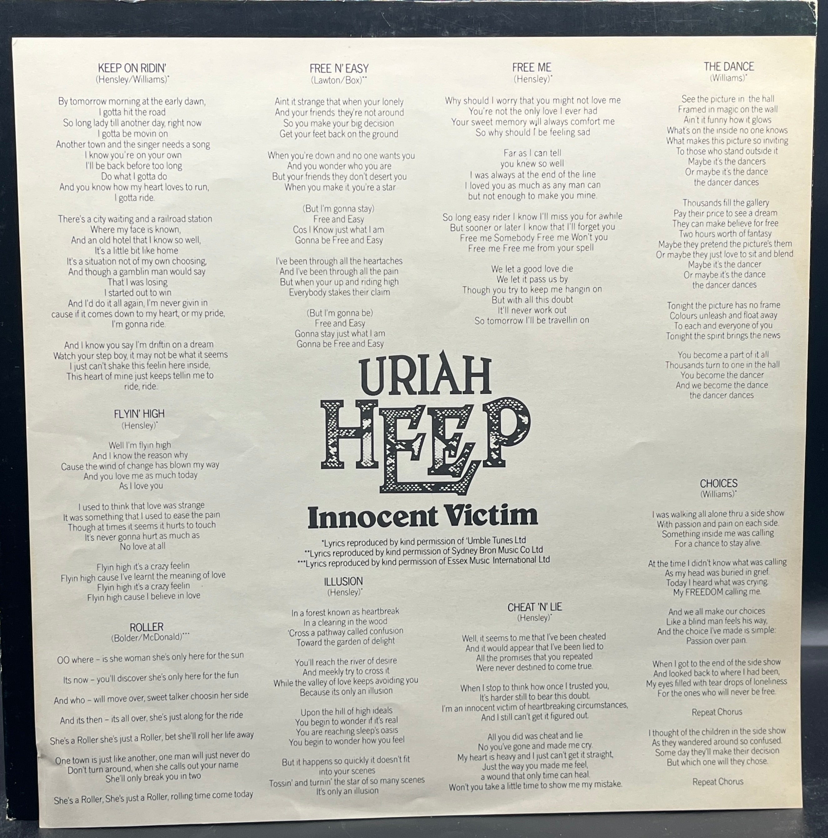 Uriah Heep - Innocent Victim
