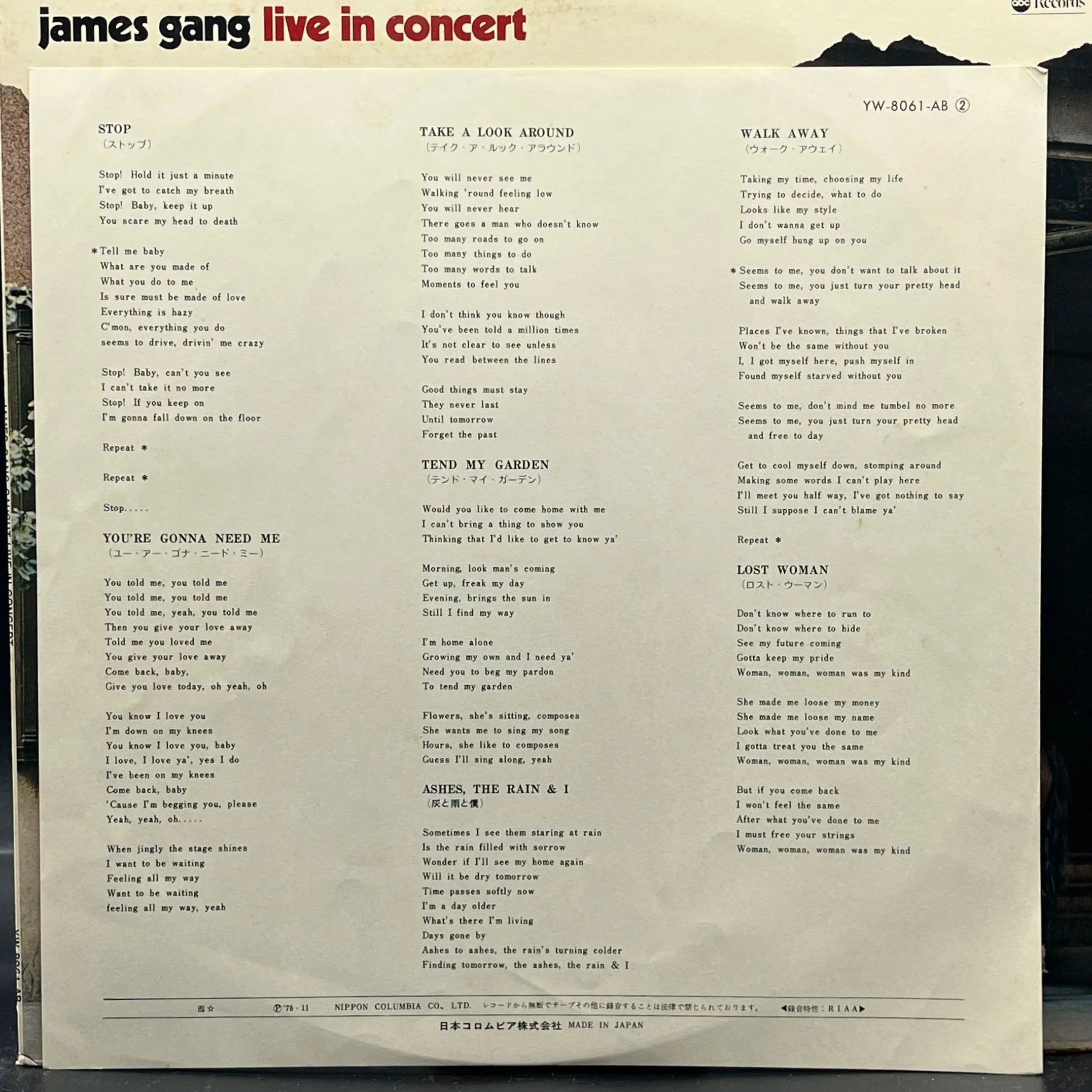 James Gang - Live In Concert