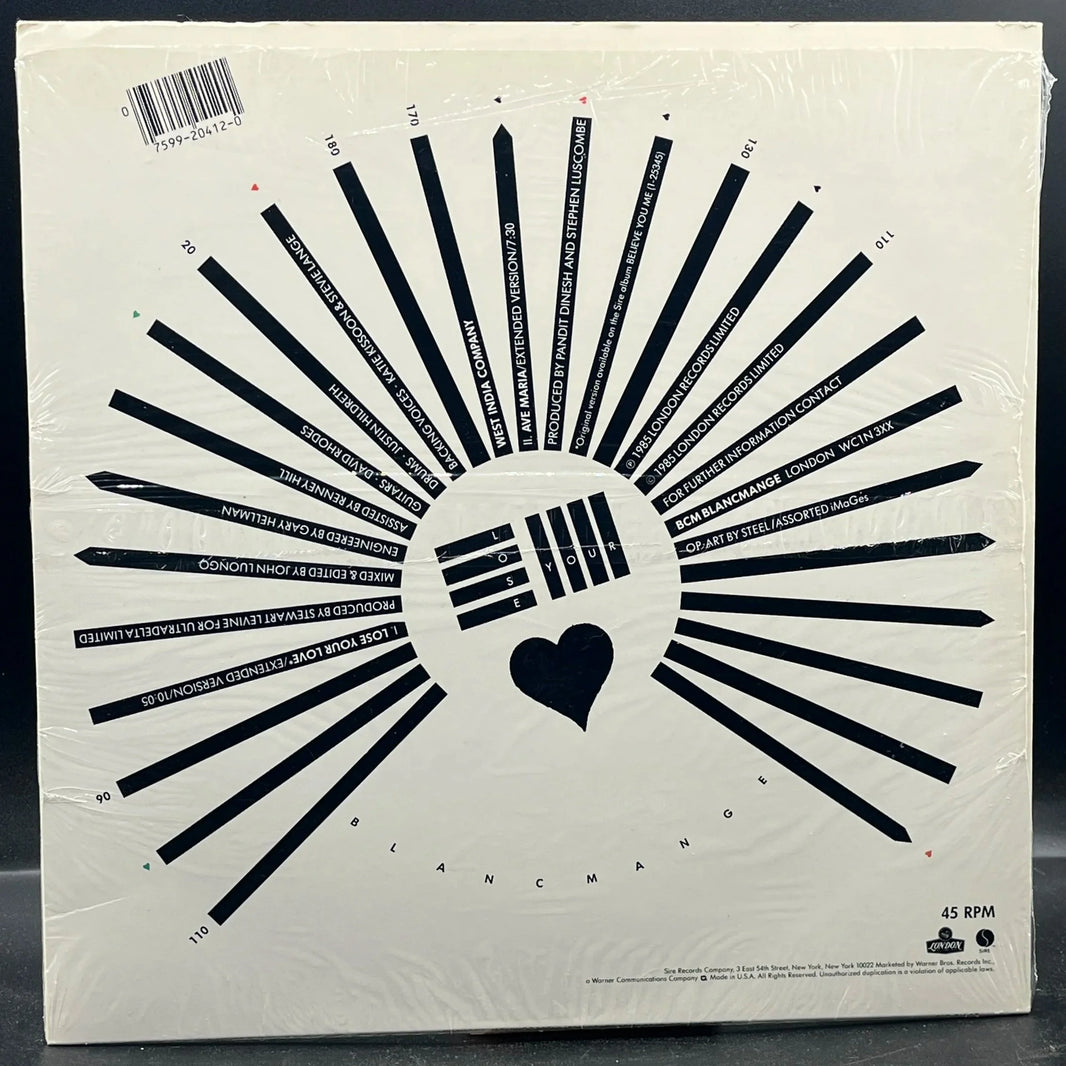 Blancmange/West India Company - Lose Your Love/Ave Maria (Single)