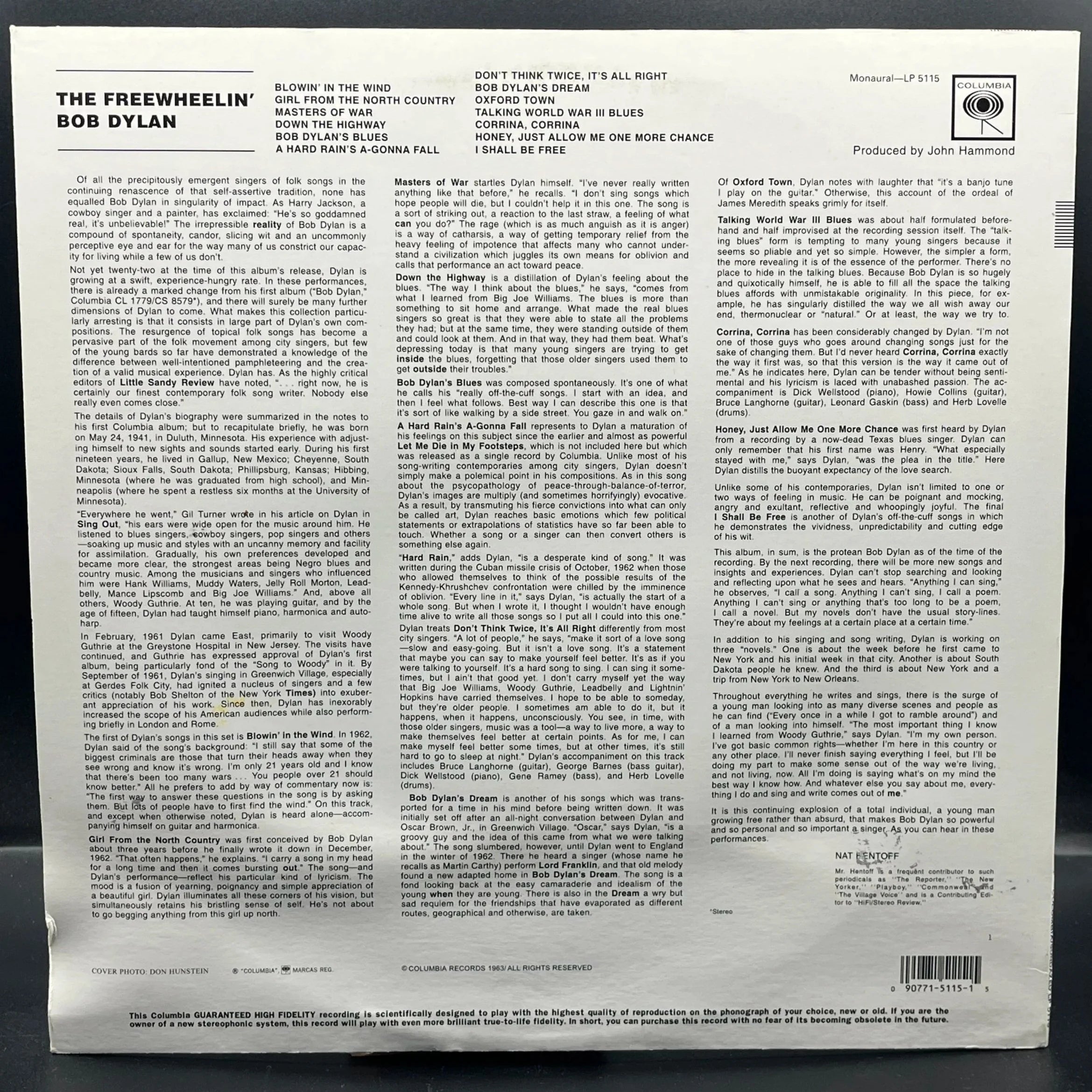 Bob Dylan - The Freewheelin' Bob Dylan