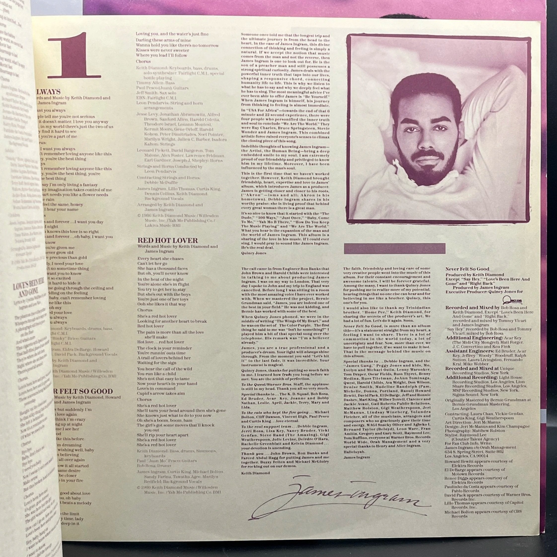 James Ingram - Never Felt So Good