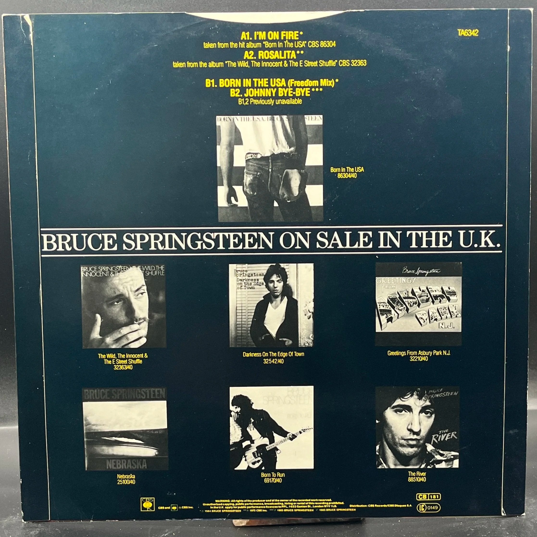 Bruce Springsteen - I'm On Fire/Born In The U.S.A. (Single)
