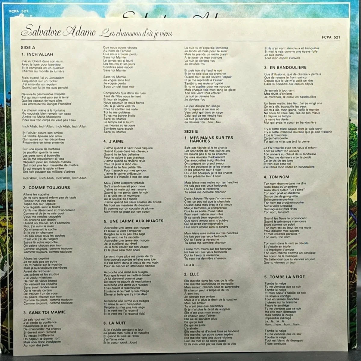 Adamo - Les Chansons D'ou Je Viens