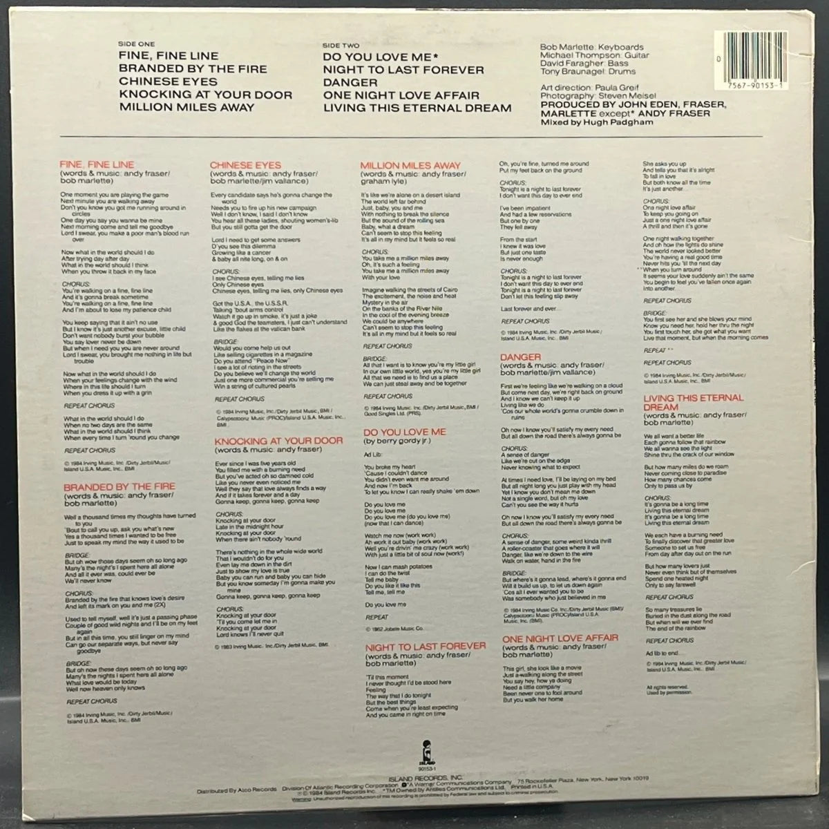 Andy Fraser - Fine Fine Line