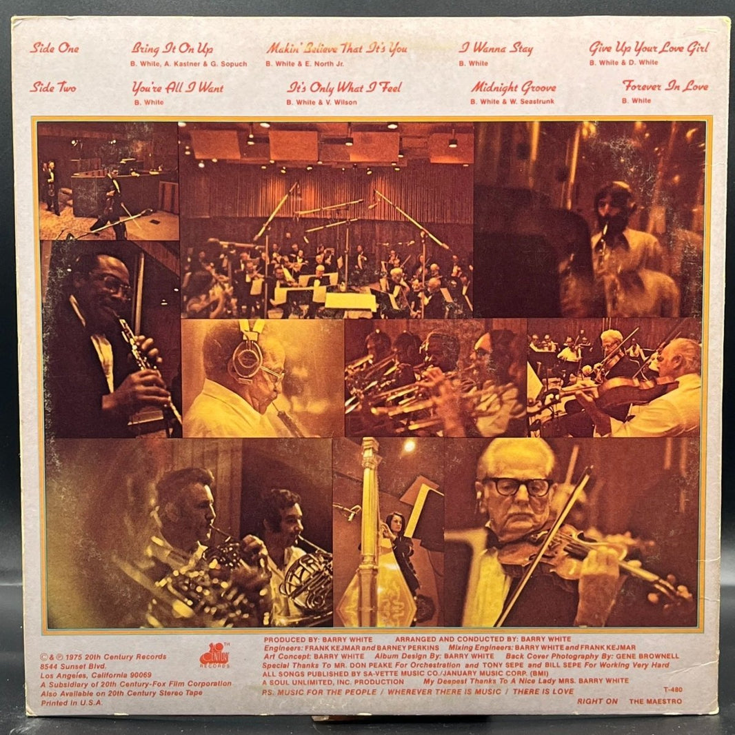 Barry White & Love Unlimited Orchestra - Music Maestro Please