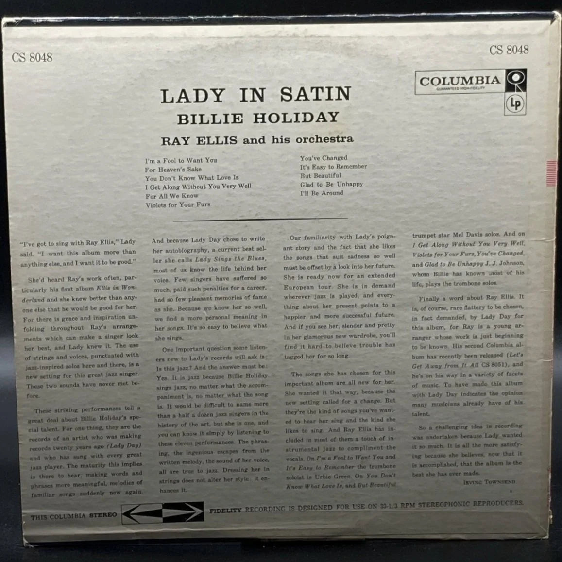 Billie Holiday - Lady In Satin