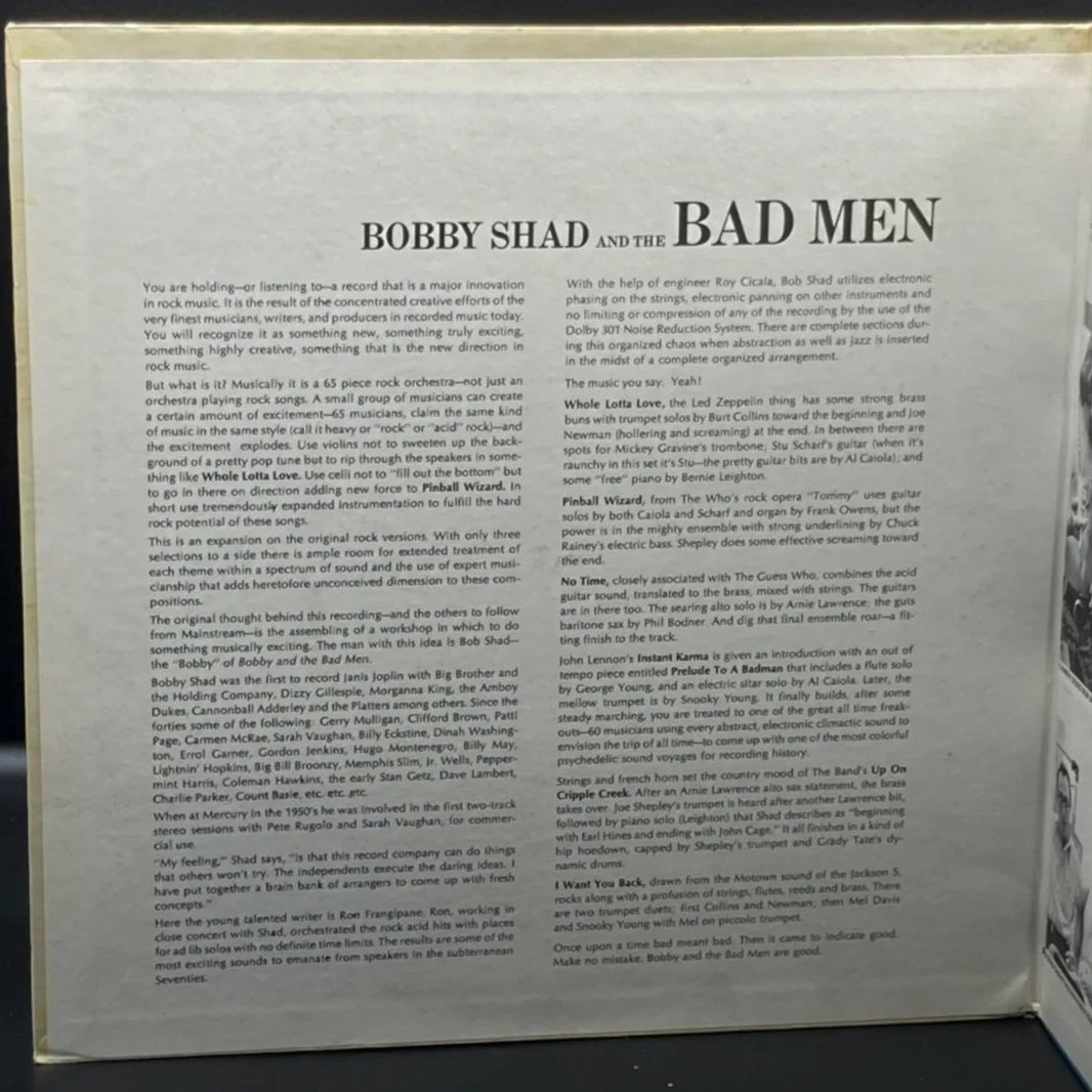 Bobby Shad & The Bad Men - A 65-Piece Rock Workshop