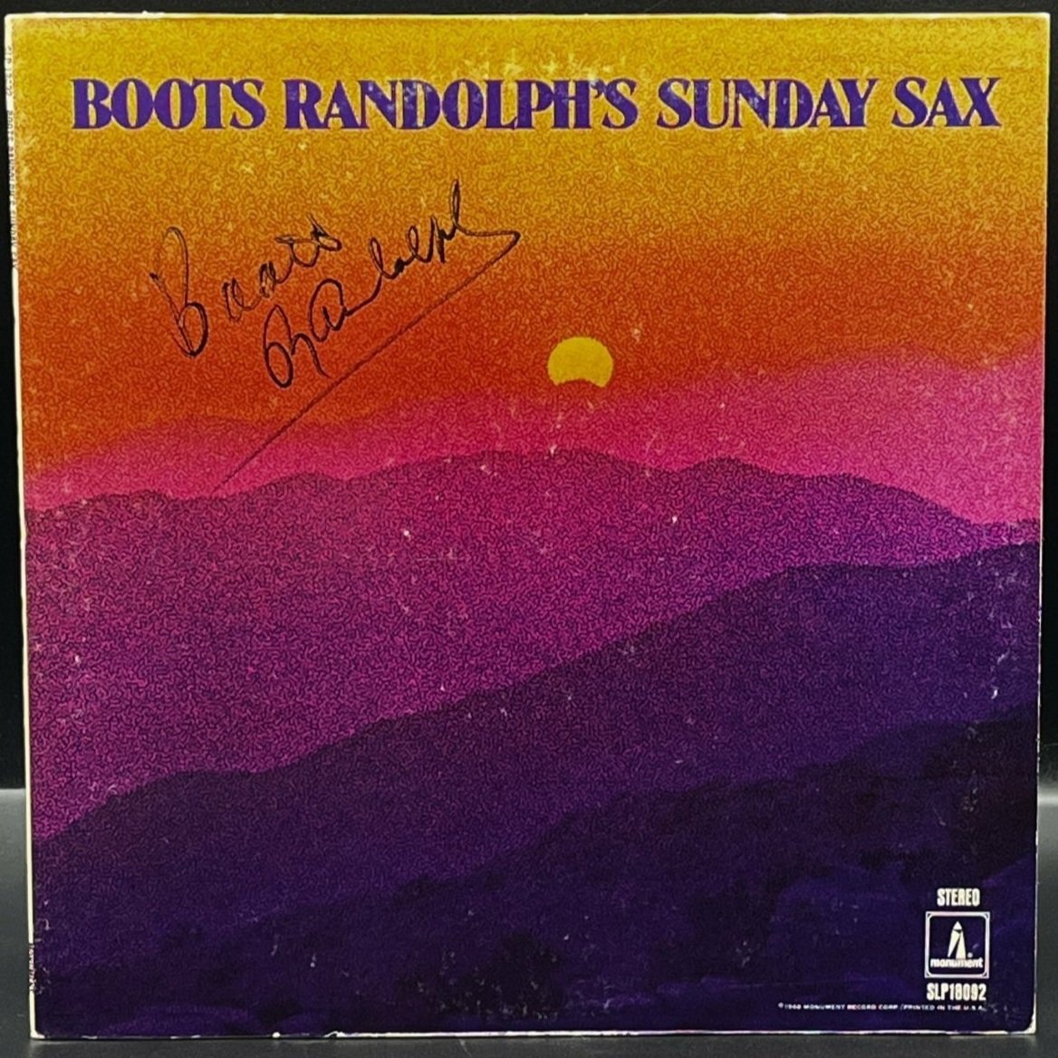 Boots Randolph - Sunday Sax (Autographed)