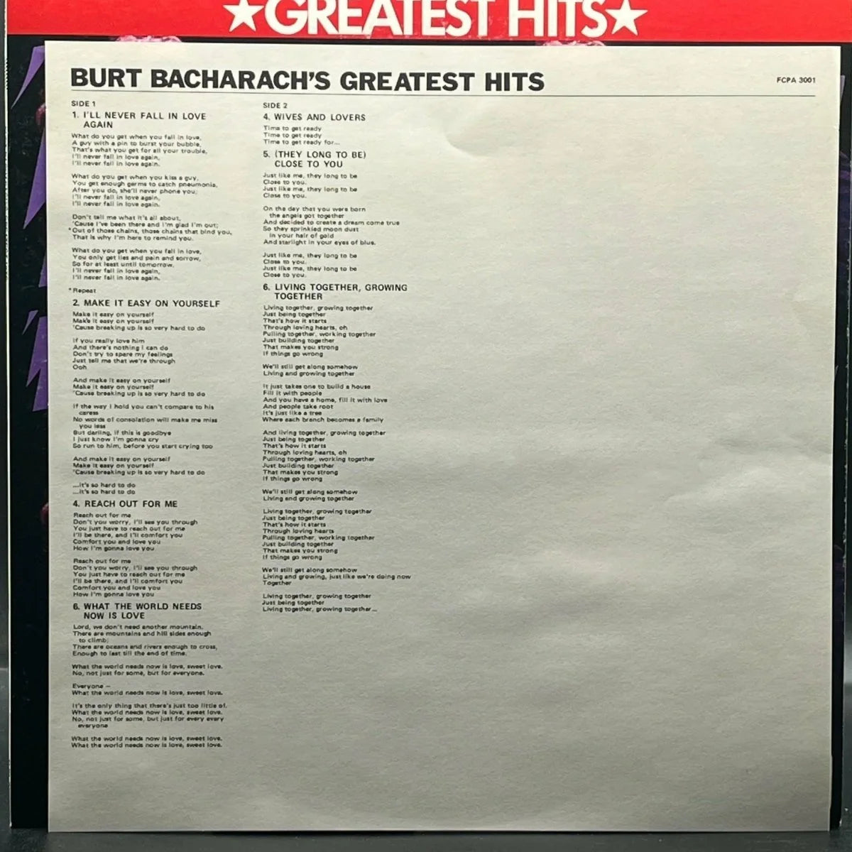 Burt Bacharach - Burt Bacharach's Greatest Hits