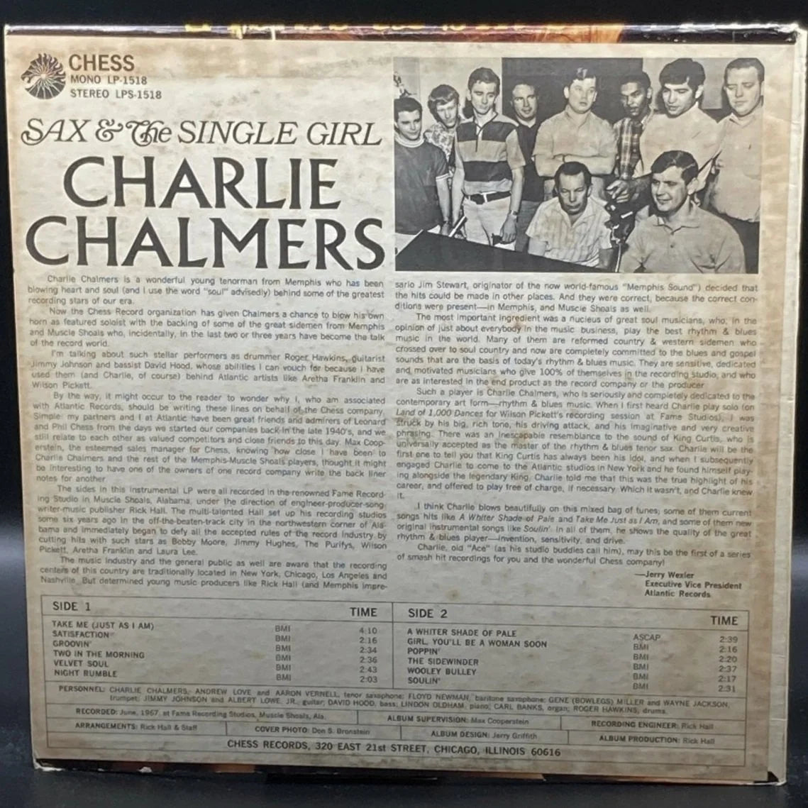 Charlie Chalmers - Sax & The Single Girl
