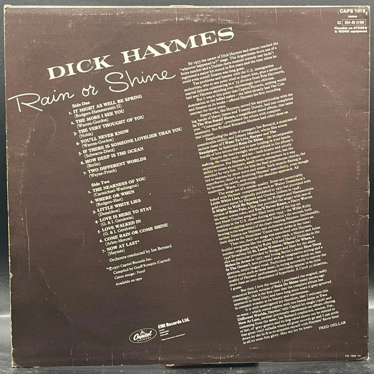 Dick Haymes - Rain Or Shine