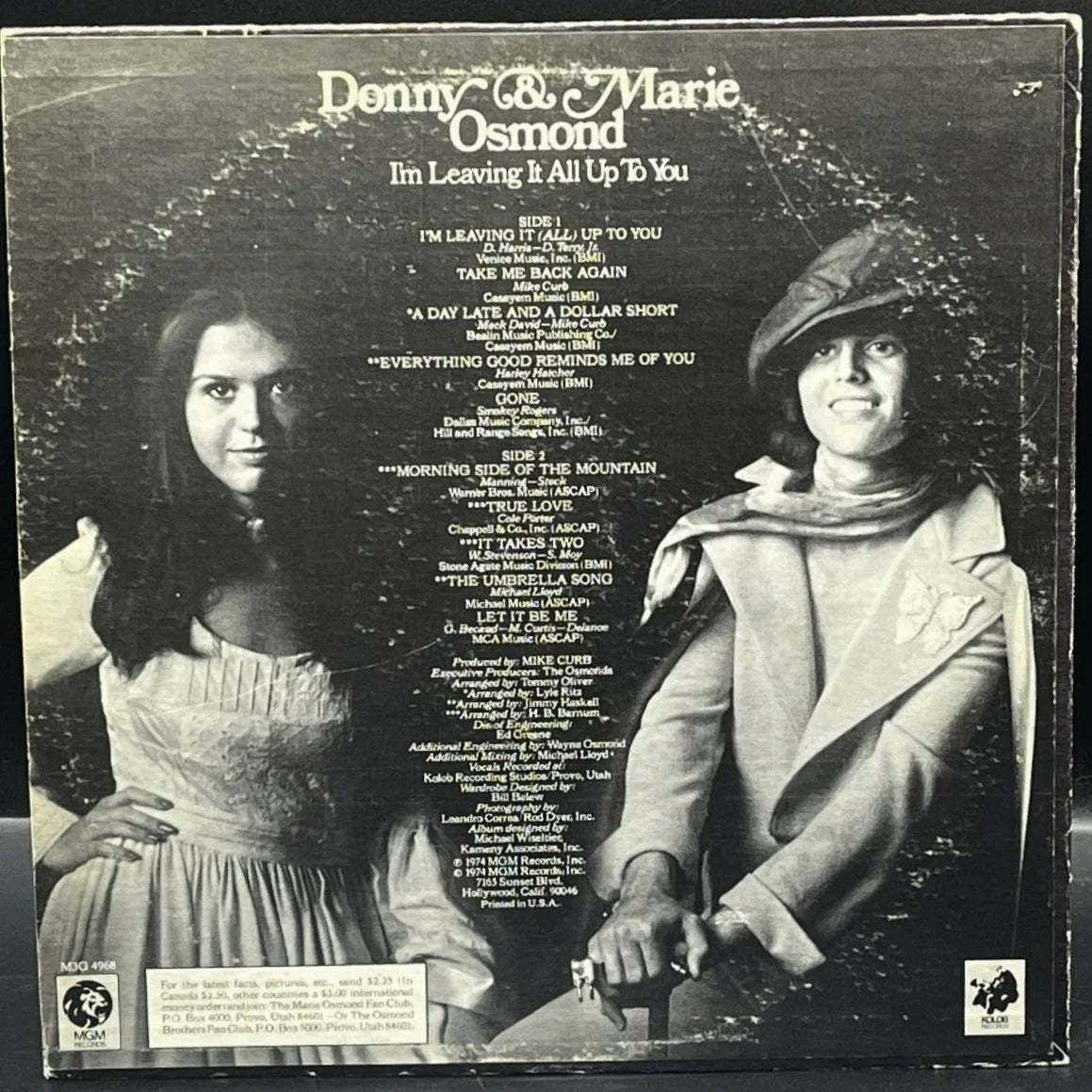 Donny & Marie Osmond - I'm Leaving It All Up To You