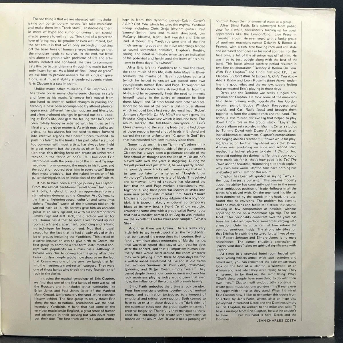 Eric Clapton - The History Of Eric Clapton