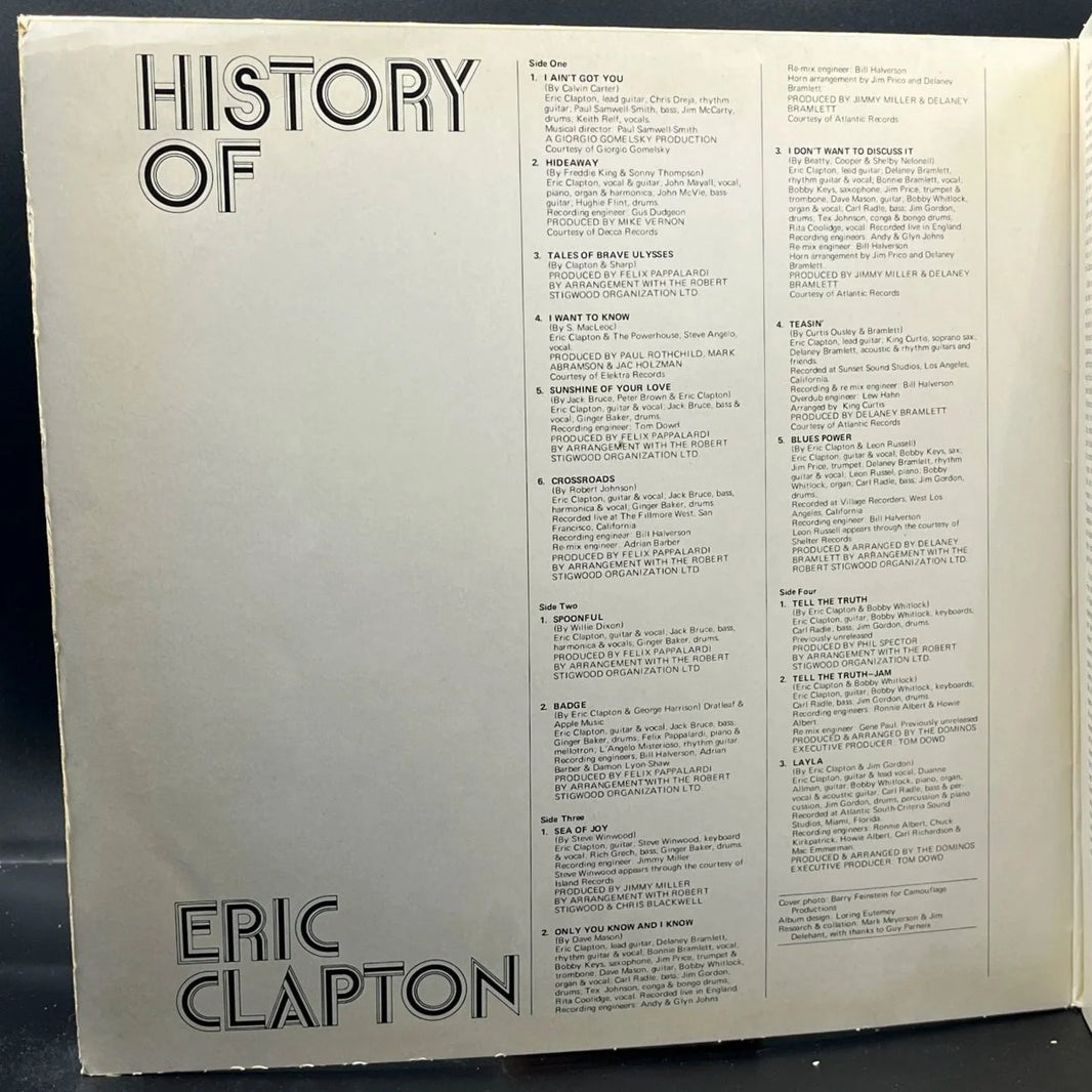 Eric Clapton - The History Of Eric Clapton