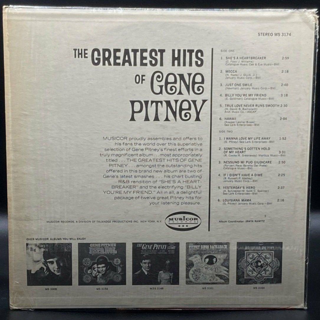 Gene Pitney - The Greatest Hits of Gene Pitney