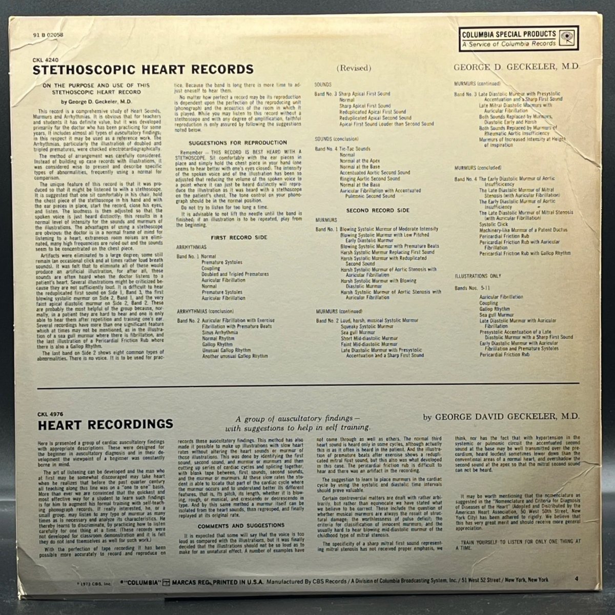 George David Geckeler M.D. - Stethoscopic Heart Recordings (Revised)