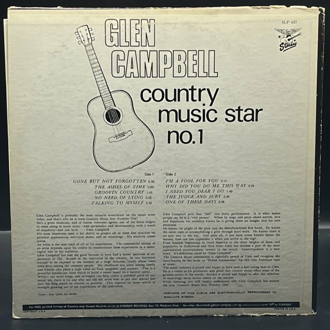 Glen Campbell - Country Music Star No. 1