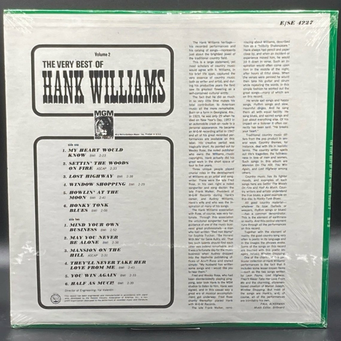 Hank Williams, Sr. - The Very Best of Hank Williams, Vol. II