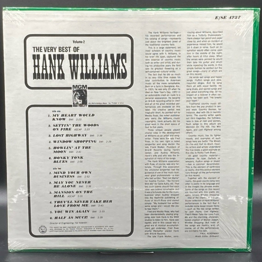 Hank Williams, Sr. - The Very Best of Hank Williams, Vol. II