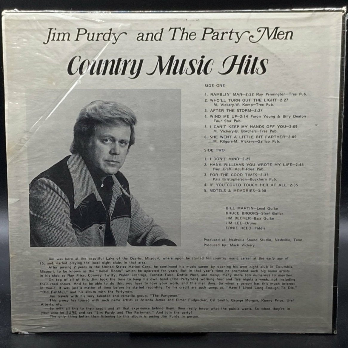 Jim Purdy - Country Music Hits