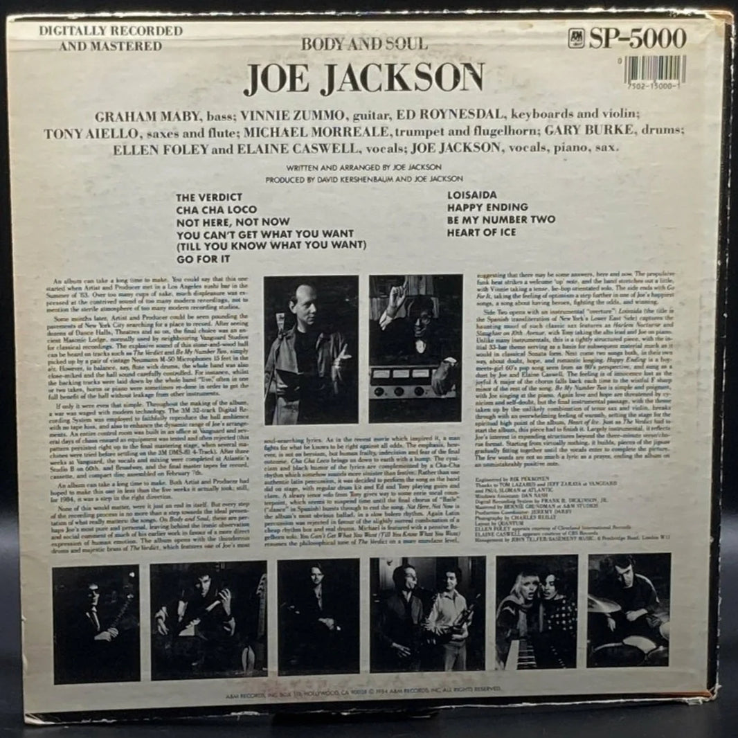 Joe Jackson - Body and Soul