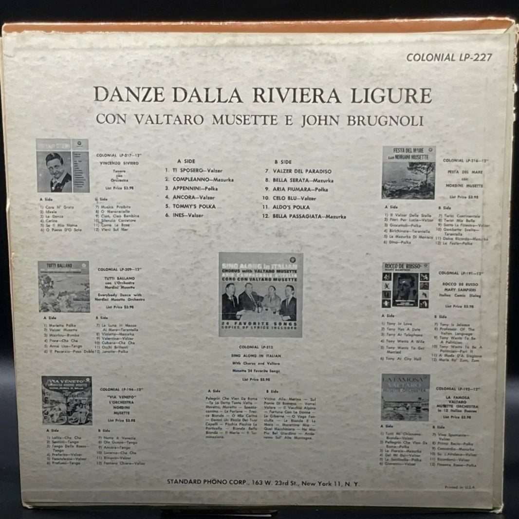 John Brugnoli - Danze Dalla Riviera Ligure