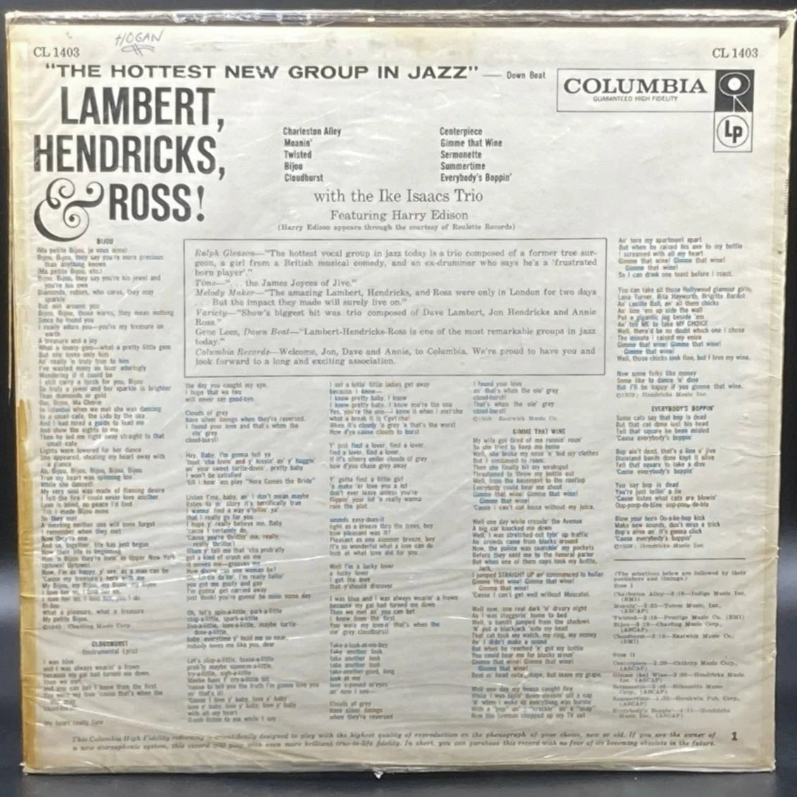 Lambert, Hendricks & Ross - The Hottest New Group in Jazz