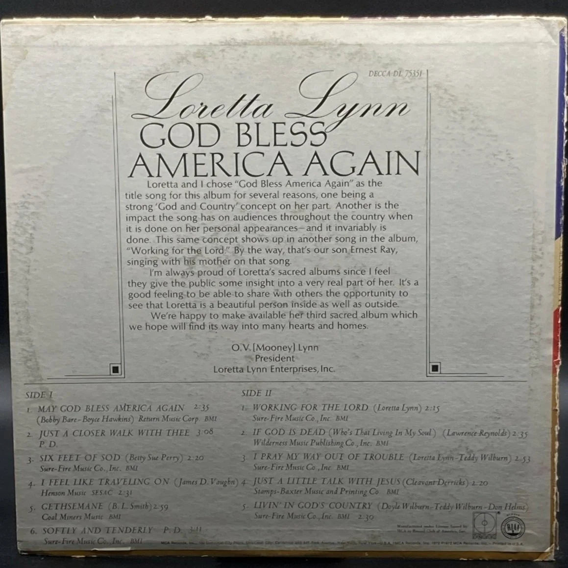 Loretta Lynn - God Bless America Again