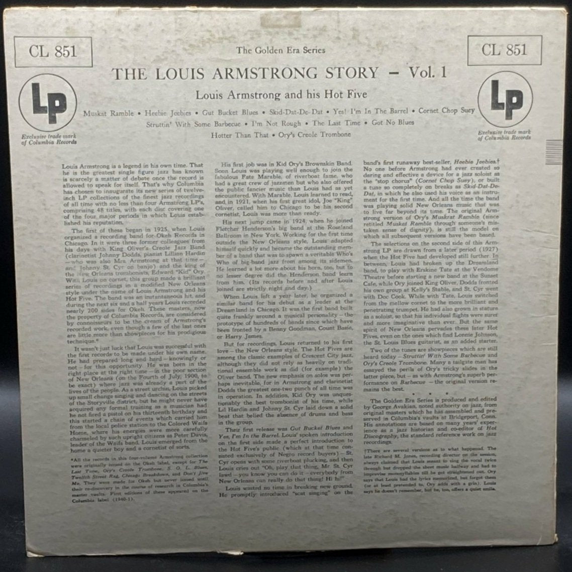 Louis Armstrong - The Louis Armstrong Story-Vol. I