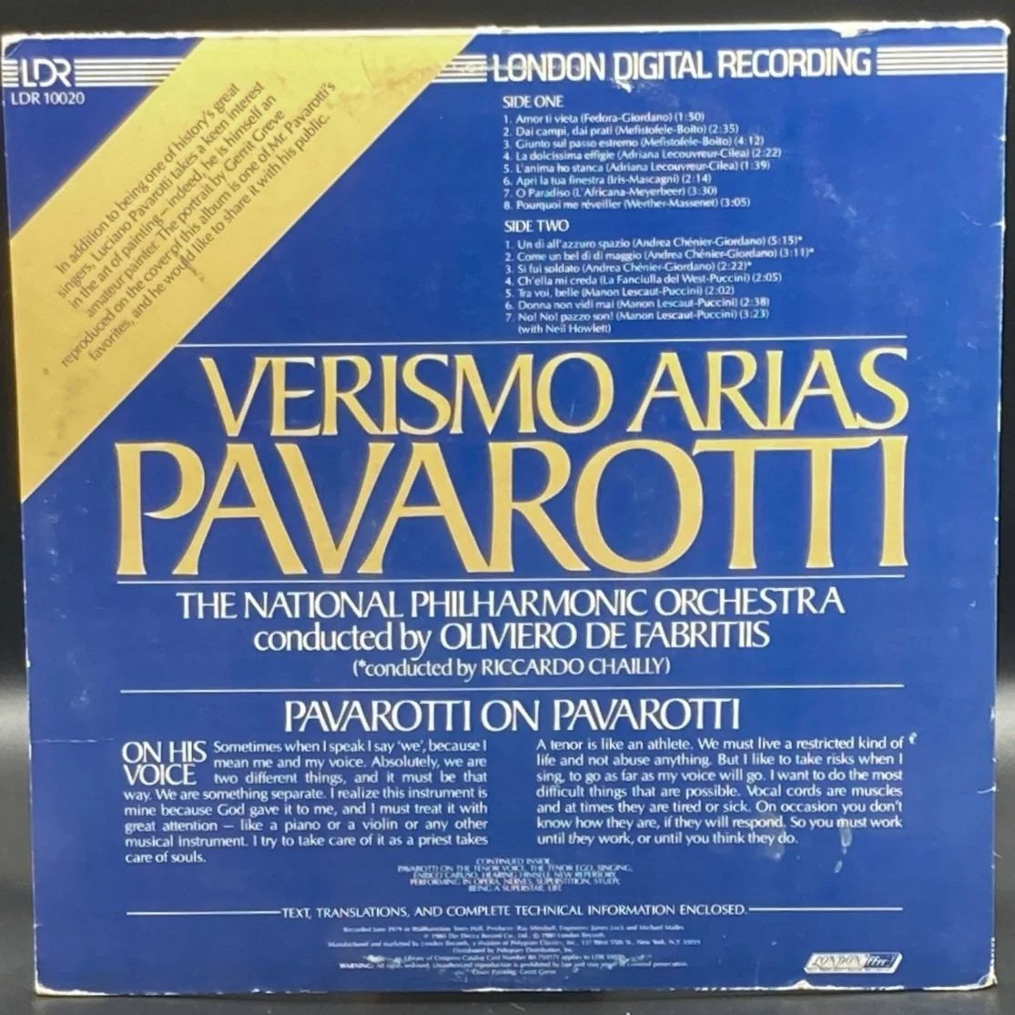 Luciano Pavarotti - Verismo Arias