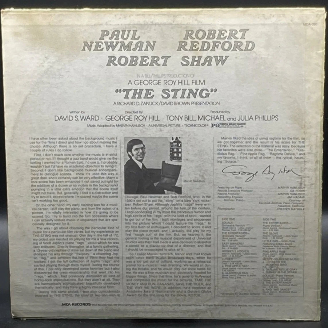 Marvin Hamlisch - The Sting (Original Motion Picture Soundtrack)