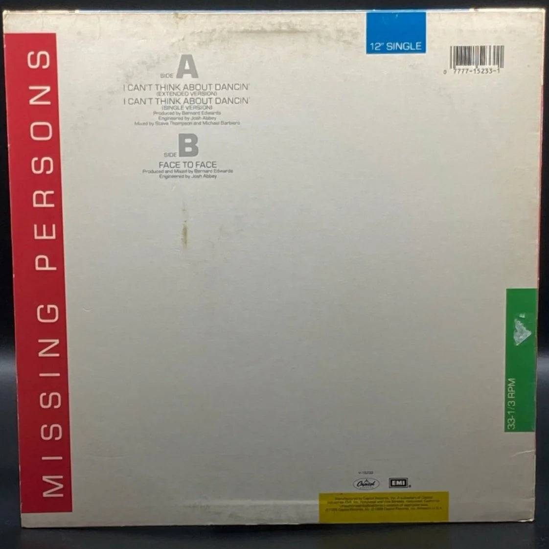 Missing Persons - I Can't Think About Dancin' (Single)