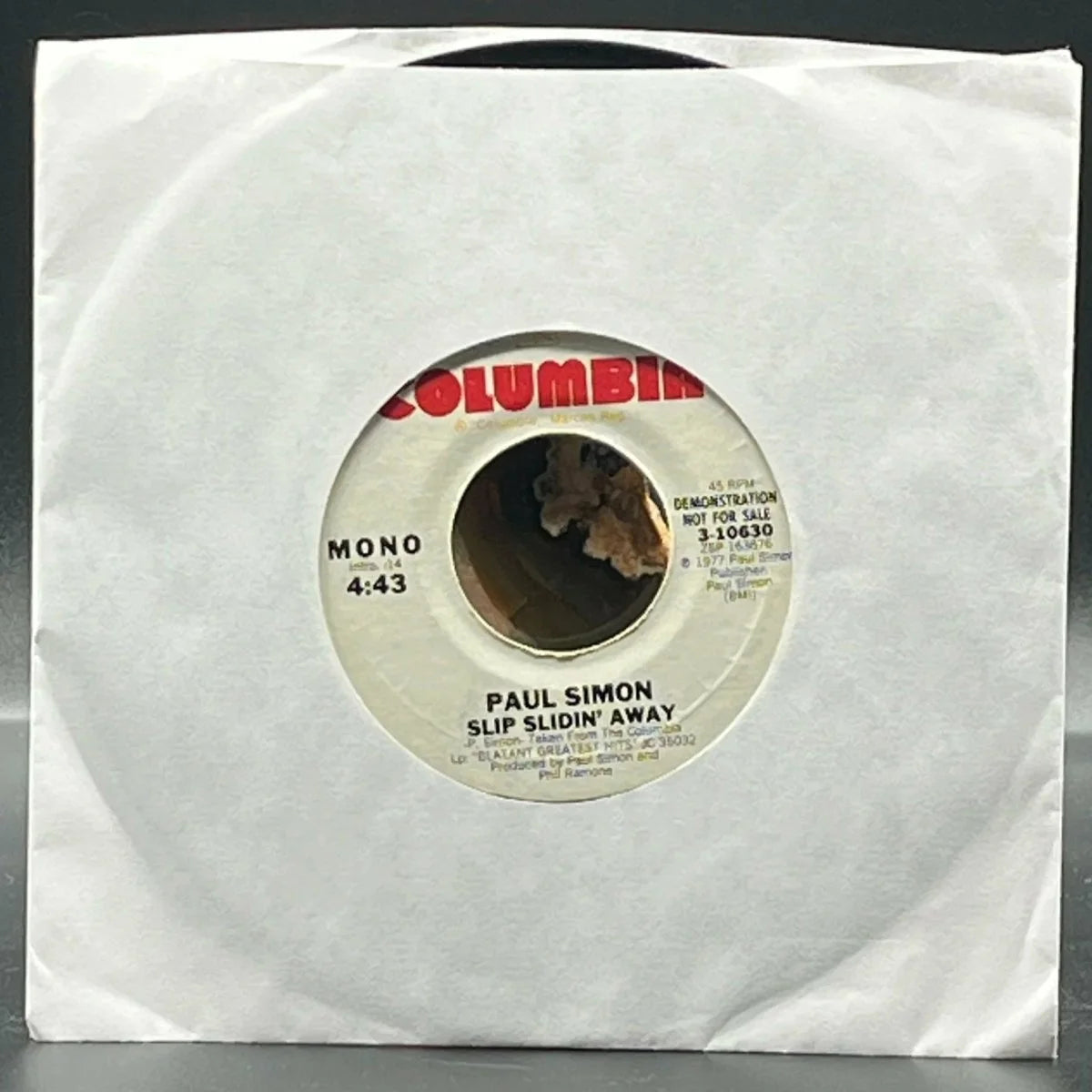 Paul Simon - Slip Slidin' Away (7" Single)