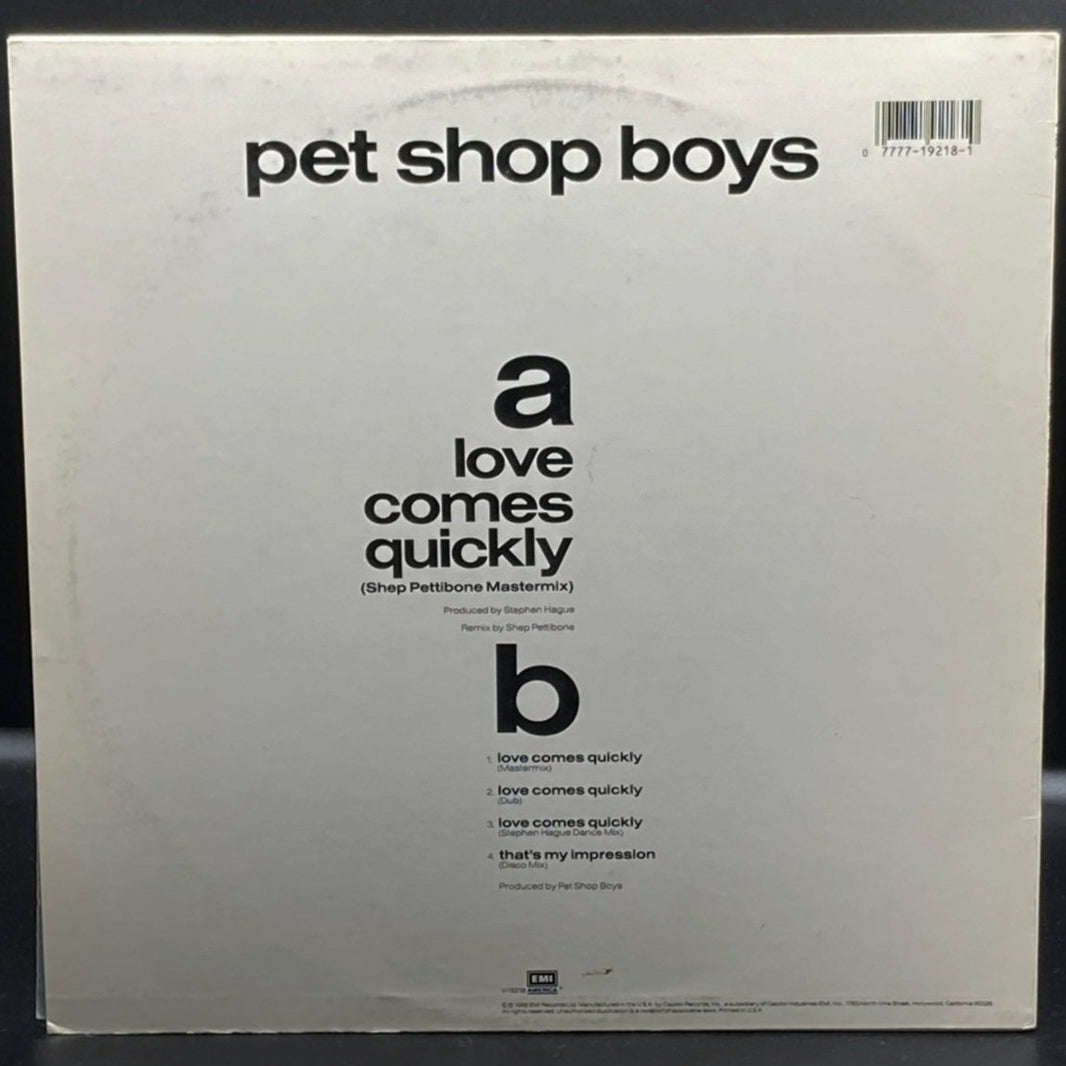 Pet Shop Boys - Love Comes Quickly (Single)