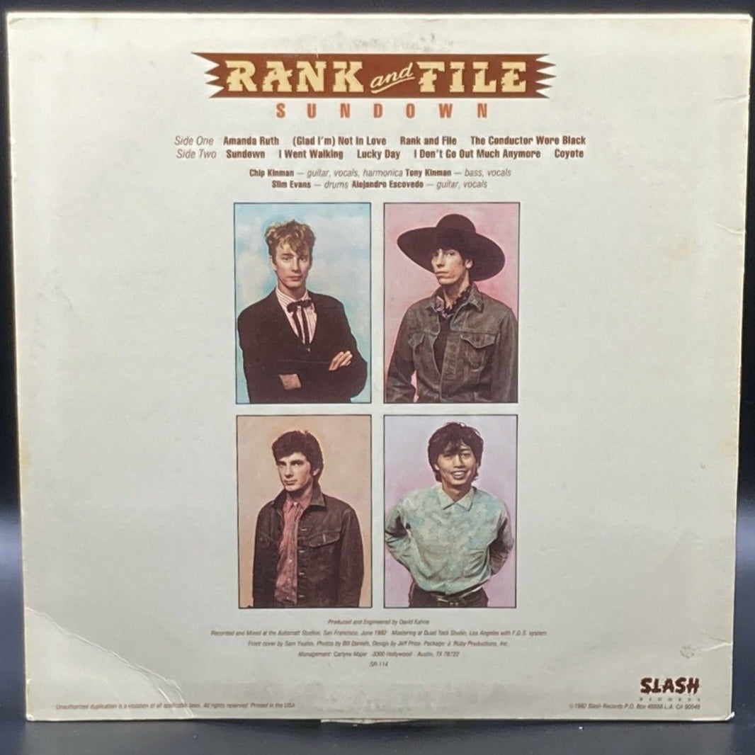 Rank & File - Sundown