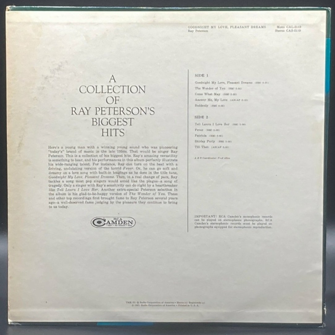 Ray Peterson - Goodnight My Love, Pleasant Dreams