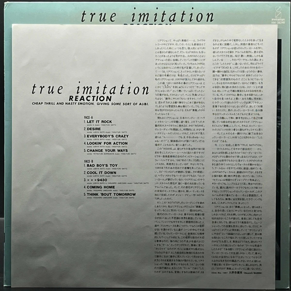 Reaction - True Imitation