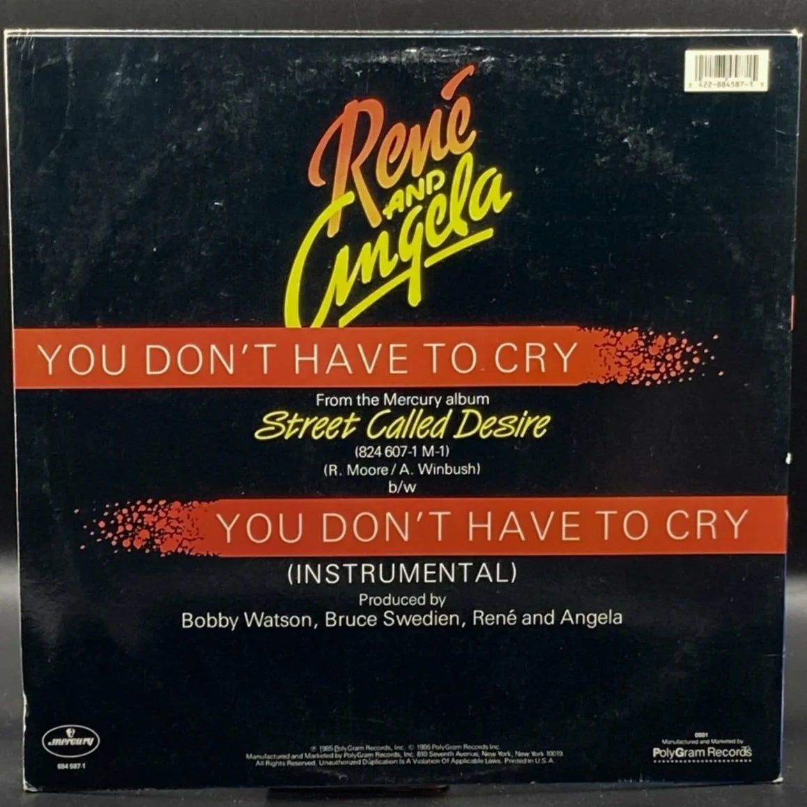 Rene & Angela - You Don't Have To Cry (Single)